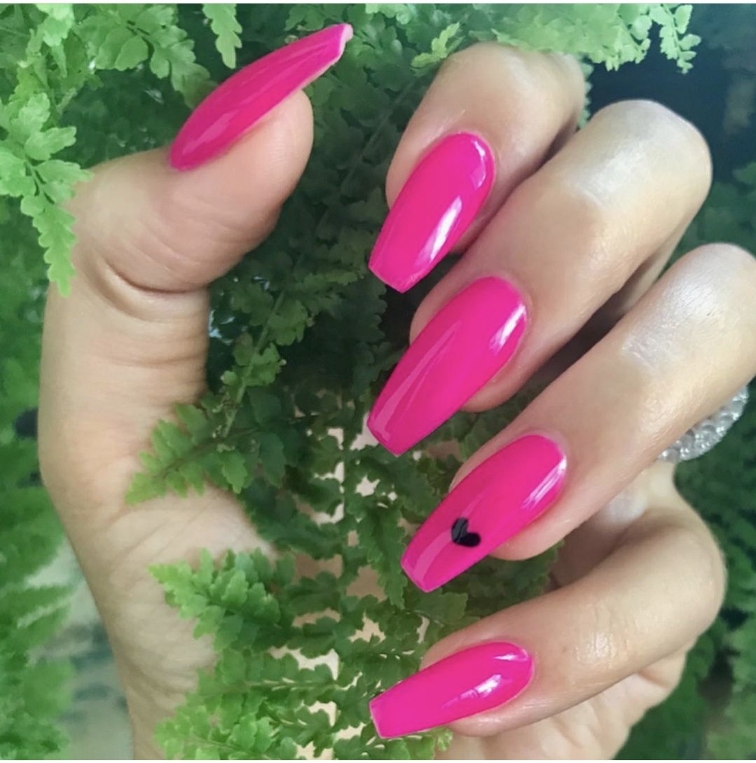 Pink Flamingo Neon Nail Polish Glowing Colour