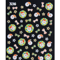 3d Nail Stickers - Christmas Set 10