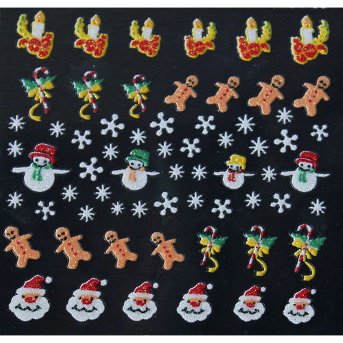 3d Nail Stickers - Christmas Set 6