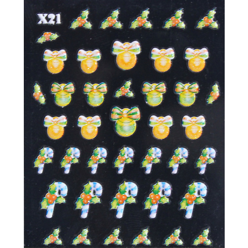 3d Nail Stickers - Christmas Set 20