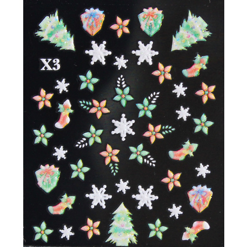 3d Nail Stickers - Christmas Set 7
