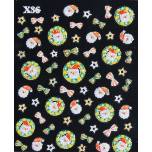 3d Nail Stickers - Christmas Set 10