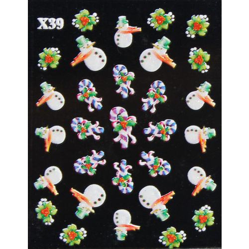 3d Nail Stickers - Christmas Set 8